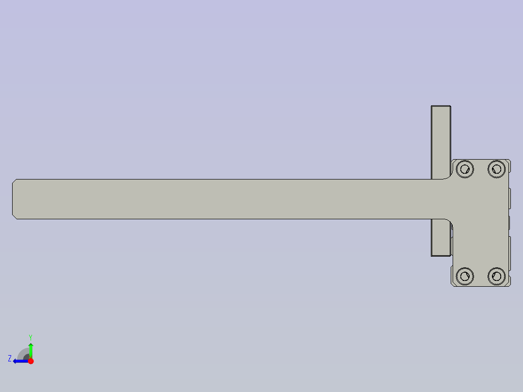 挡料气缸--右视图