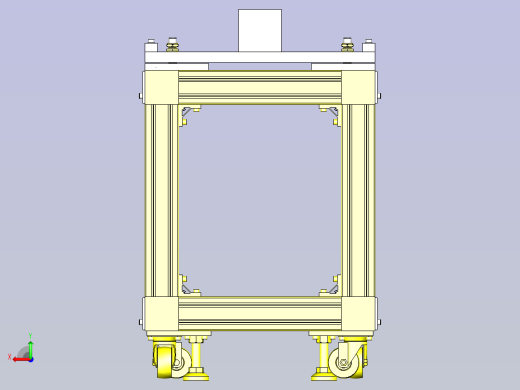 一款加长精密滑台机构3D图后视缩略图