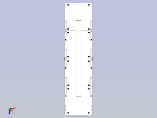 一款加长精密滑台机构3D图俯视缩略图