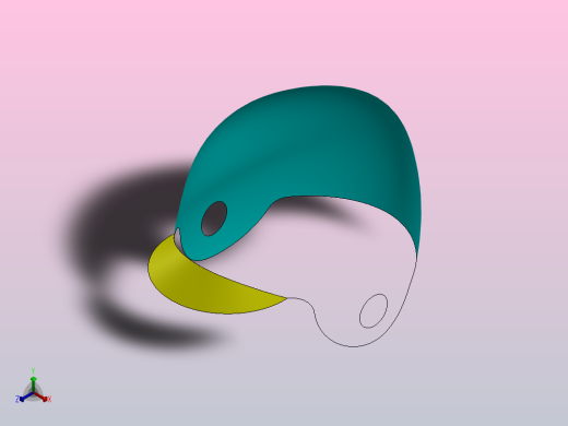 头盔外壳正等轴测缩略图