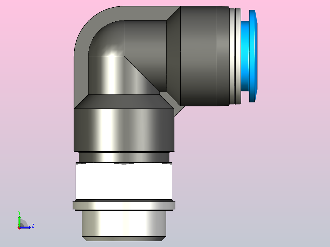 快插接头QSL-G1_2-16-20左视图