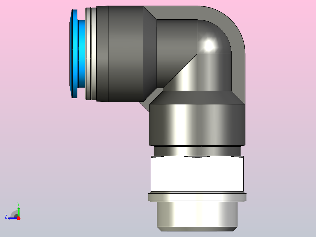 快插接头QSL-G1_2-16-20右视图