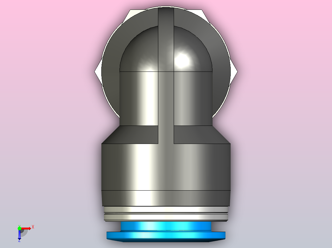 快插接头QSL-G1_2-16-20俯视图