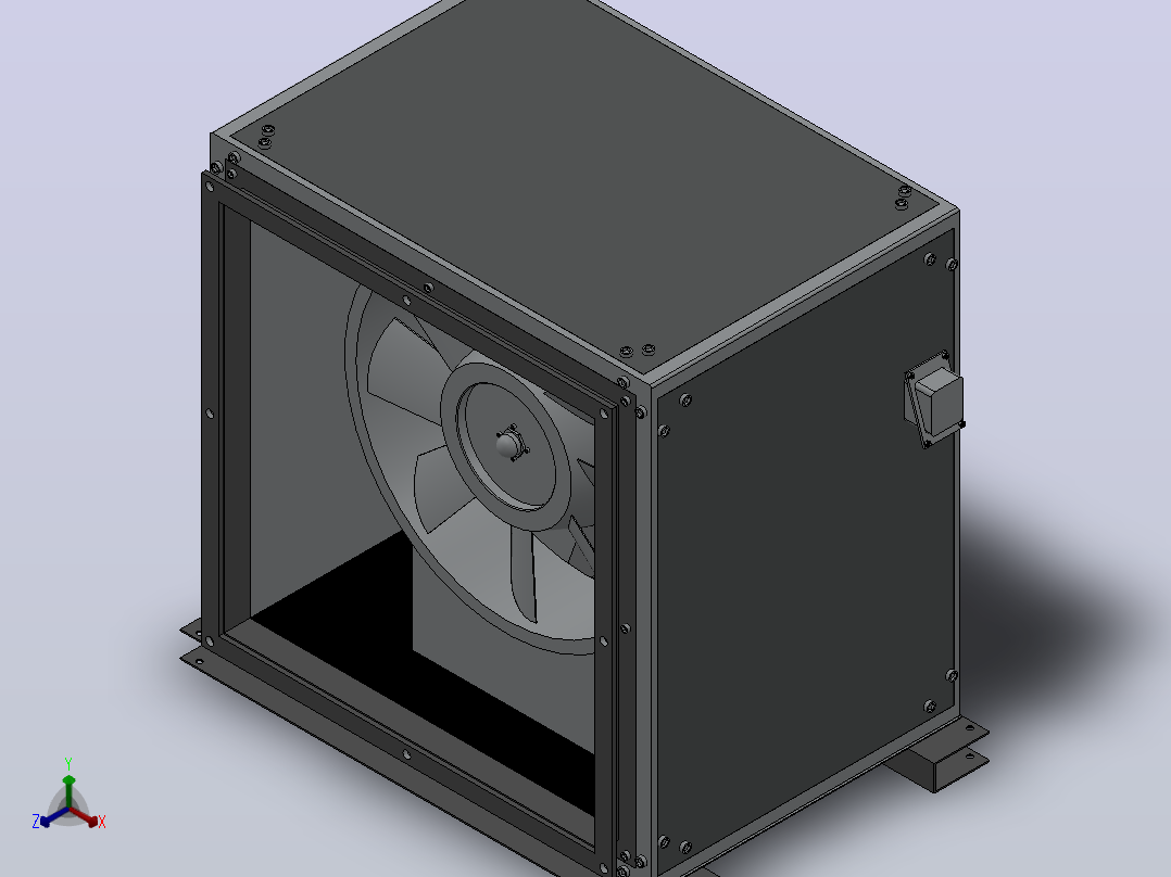 JAFF-H-X低噪声风机箱[JAFF-X-710H]主视图