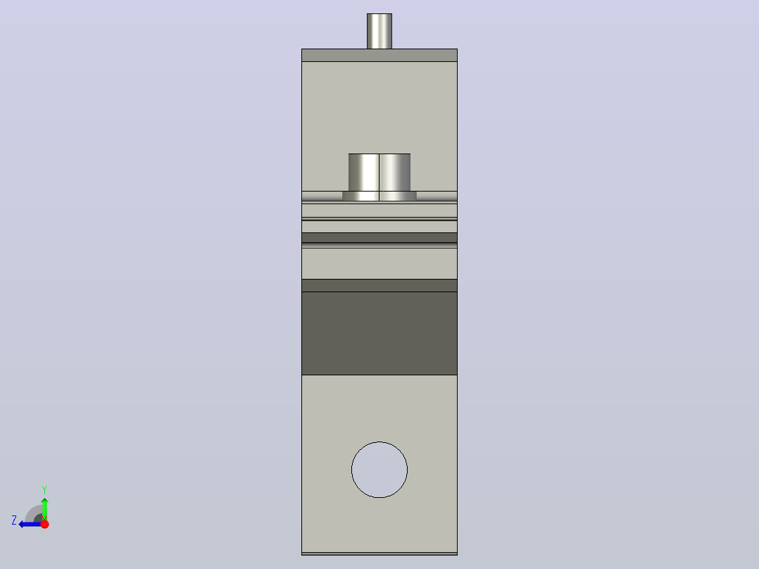 YLRA26X30X45-C1可调整护栏支架右视图