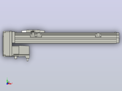 GTH4-L#-250-BM-M05-C3 GTH4内嵌式螺杆滑台 电机后折 TOYO模组前视缩略图