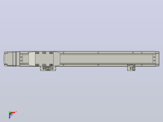GTH4-L#-250-BM-M05-C3 GTH4内嵌式螺杆滑台 电机后折 TOYO模组俯视缩略图
