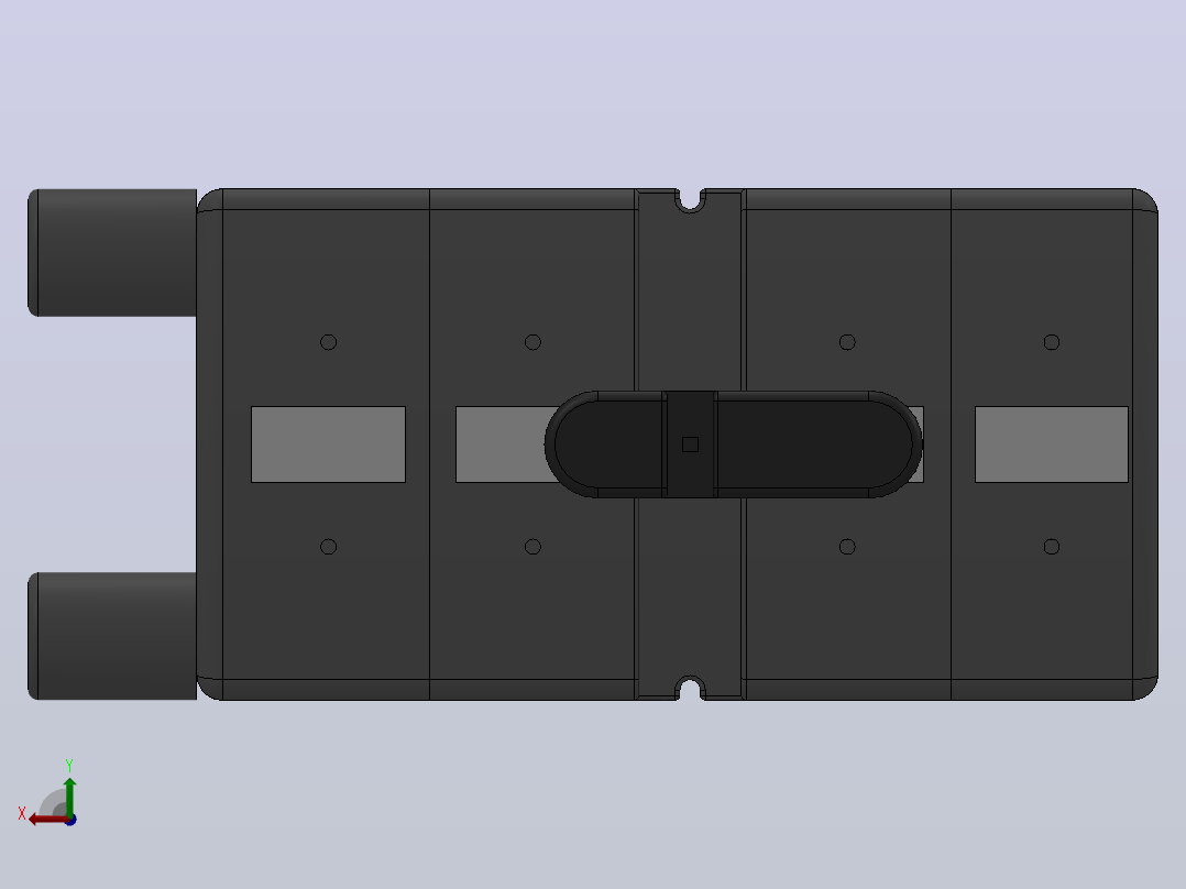 INFD 63-800A 4P[直接前端手柄]施耐德熔断器开关后视图