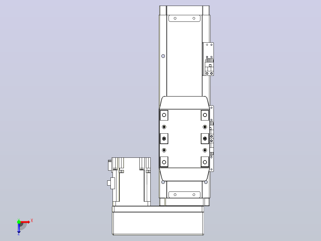 滚珠丝杠直线轴内置导轨TPA-GCR-80-1610C-L100-MR-M20-N3俯视图