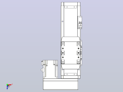 滚珠丝杠直线轴内置导轨TPA-GCR-80-1610C-L100-MR-M20-N3俯视缩略图