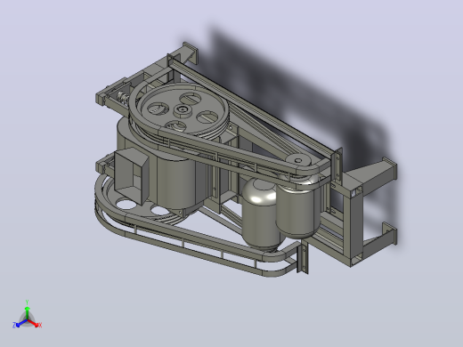 破碎机总装正等轴测缩略图