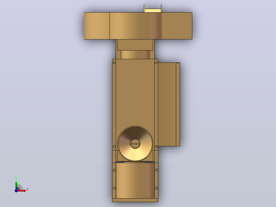 小型新质碾米机结构设计 sw+CAD+说明书前视图