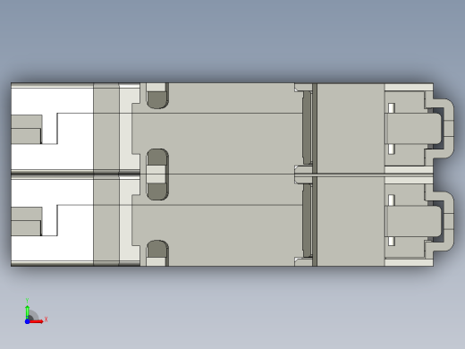 NB1-63 2P小型断路器三维模型202010前视缩略图