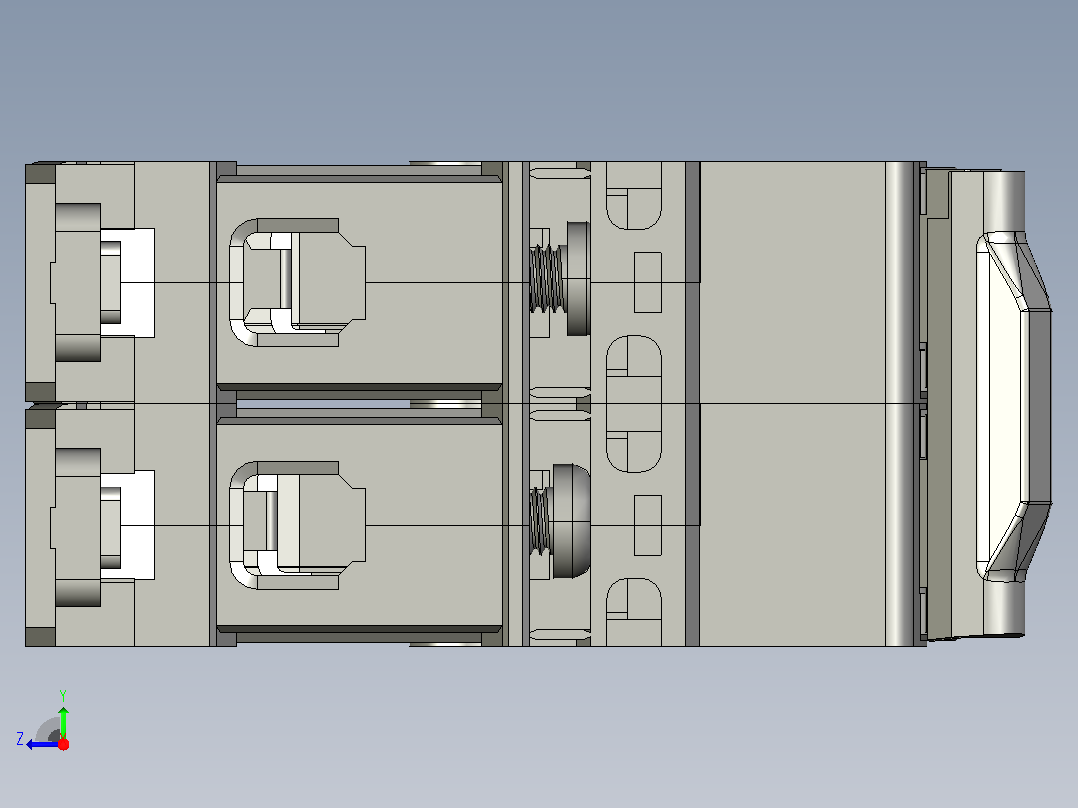 NB1-63 2P小型断路器三维模型202010右视图