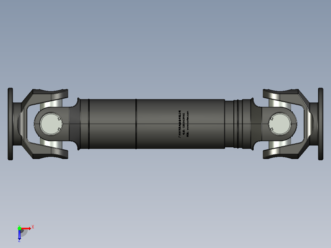 SWC-1型--轻型十字轴式万向联轴器[SW-I65-A-285]俯视图