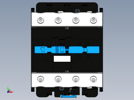 NC1-8004～9504 4P交流接触器三维模型202204前视缩略图