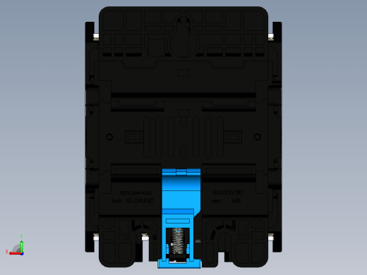 NC1-8004～9504 4P交流接触器三维模型202204后视缩略图