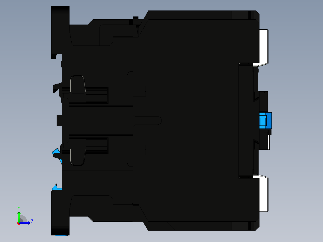NC1-8004～9504 4P交流接触器三维模型202204左视图