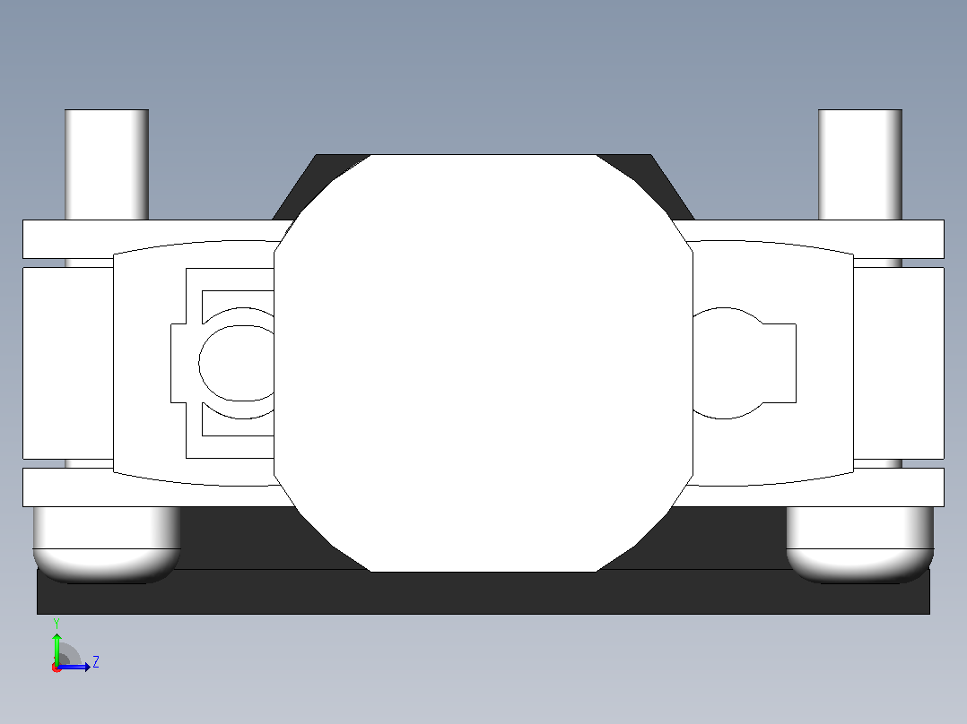 气缸CDJ2L10-100A-M9B左视图