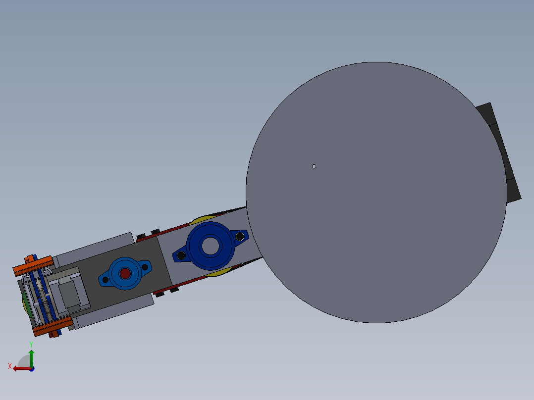 scara-robotic-arm SW STL（包含二维图纸）后视图