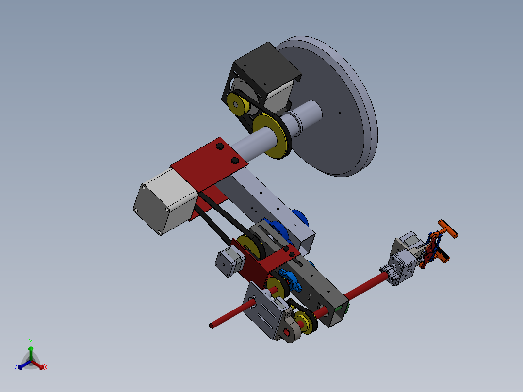 scara-robotic-arm SW STL（包含二维图纸）正等轴测图