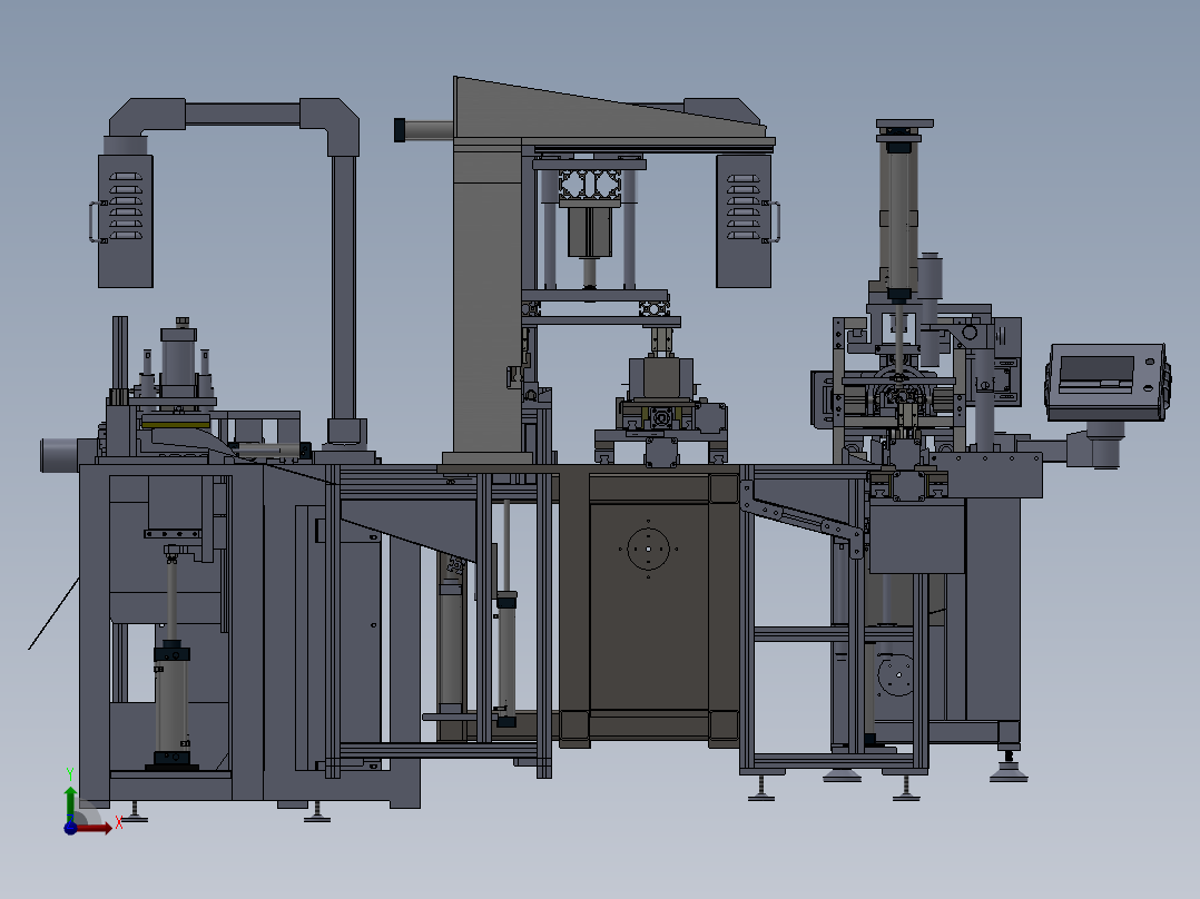 开料倒角一体机sw17可编辑前视图
