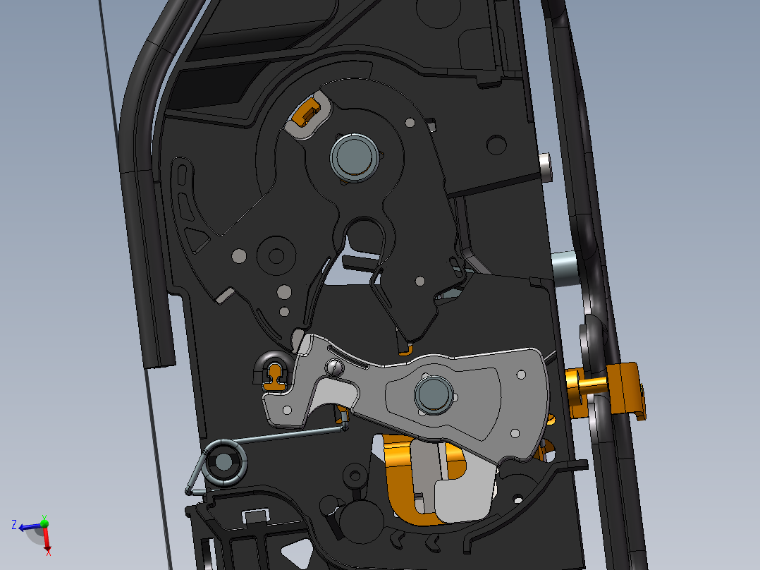 汽车防盗门锁设计