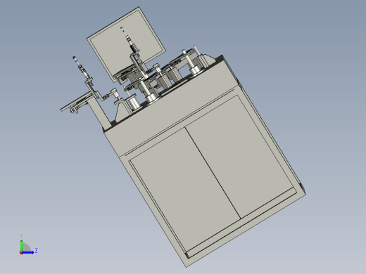 智能笔自动测试机3D模型左视缩略图