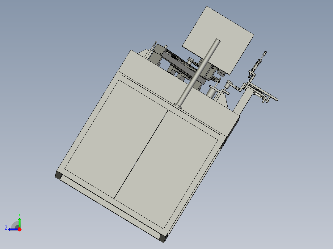 智能笔自动测试机3D模型右视图