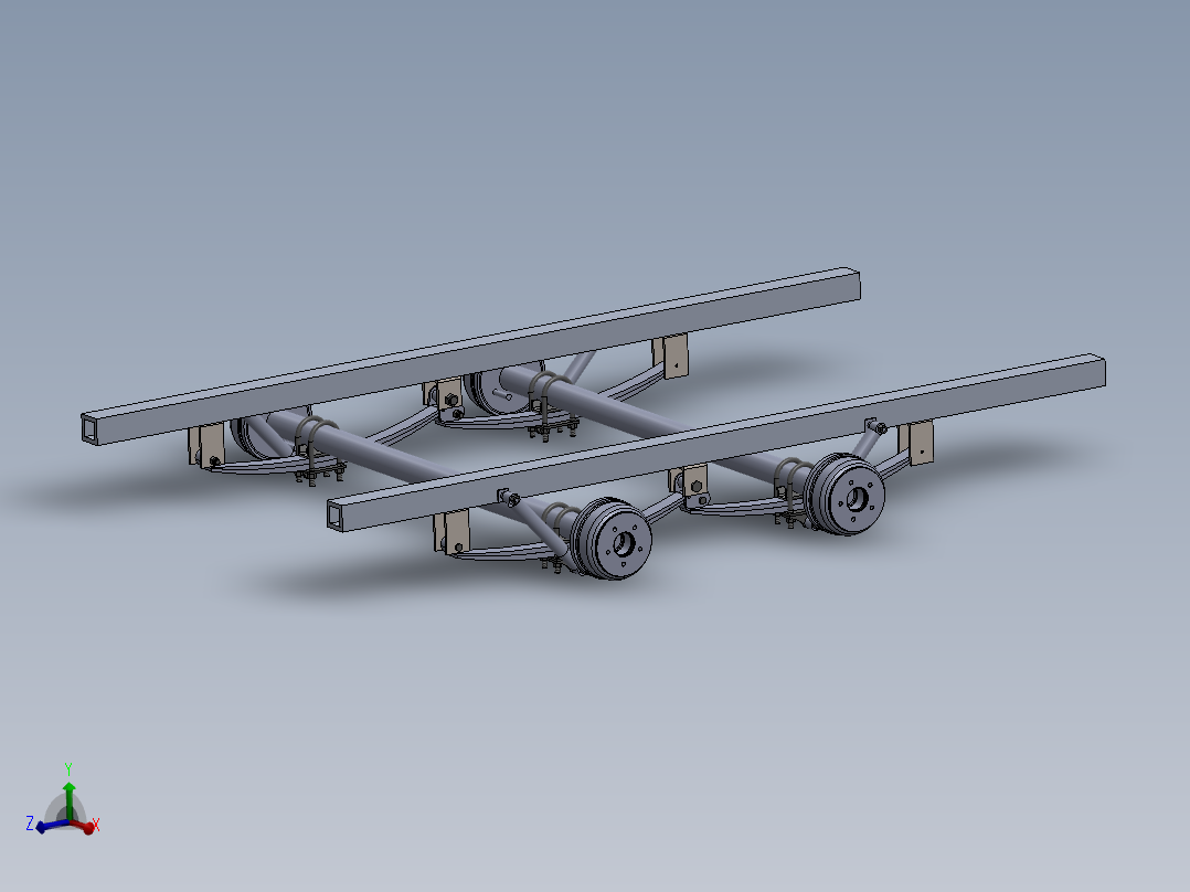 solidworks 挂车悬架