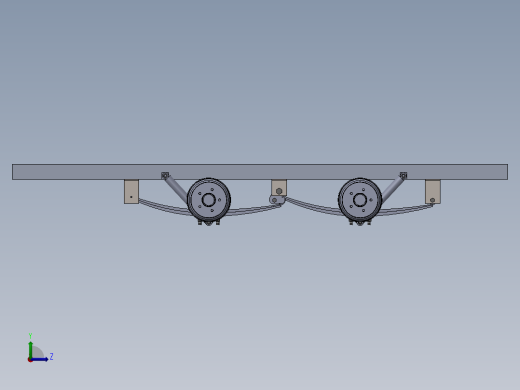 solidworks 挂车悬架左视缩略图