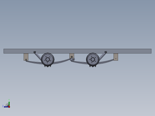 solidworks 挂车悬架右视缩略图