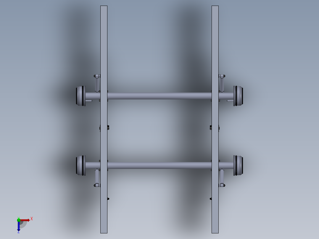 solidworks 挂车悬架俯视图