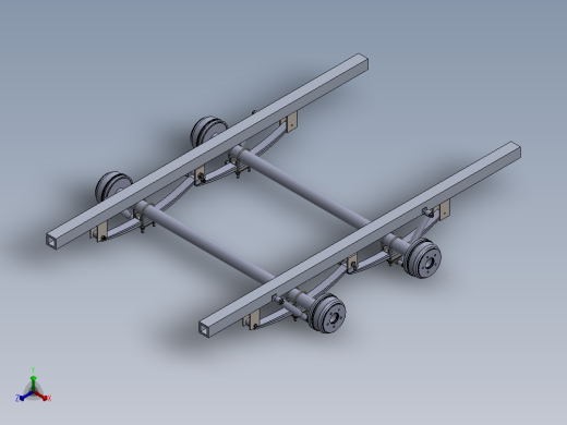 solidworks 挂车悬架正等轴测缩略图