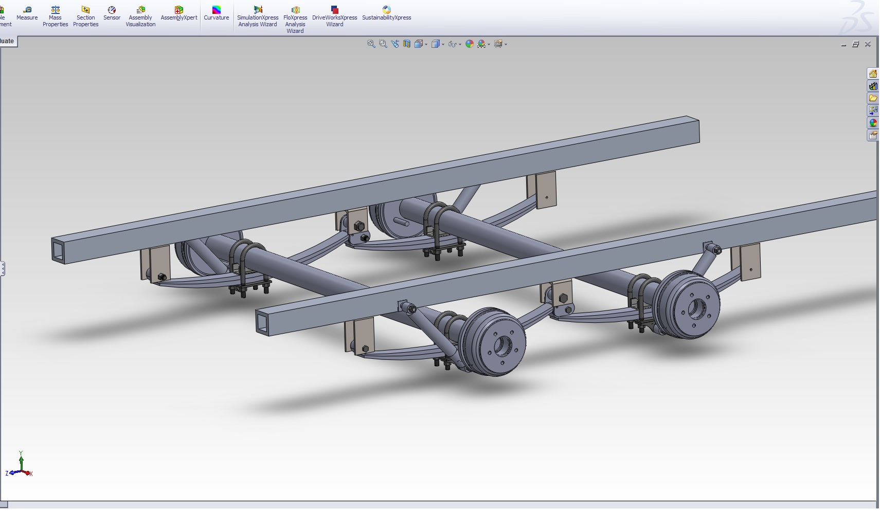 solidworks 挂车悬架