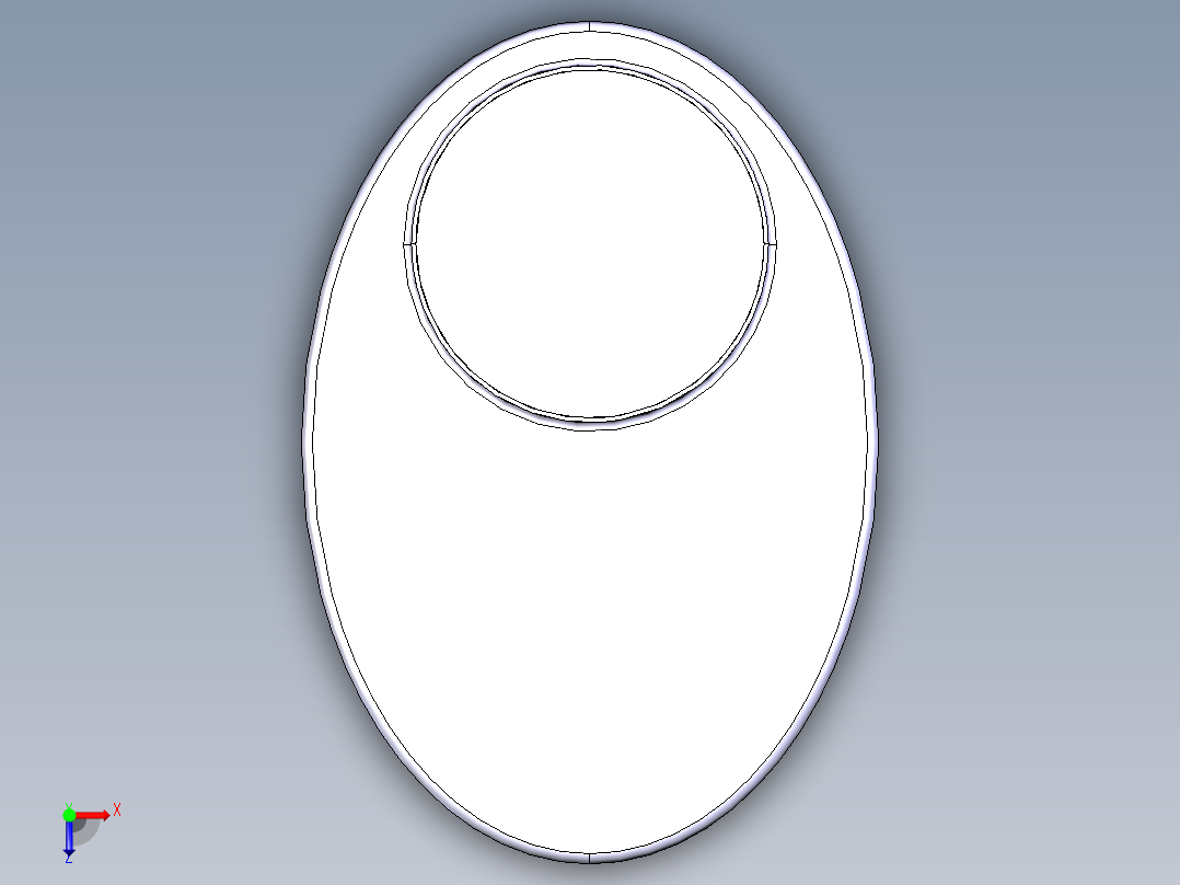 汽车消音器俯视图