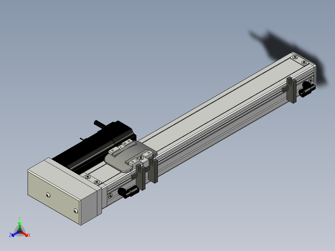 Toyo东佑达直线模组-ECH5-300-BR+煞車主视图