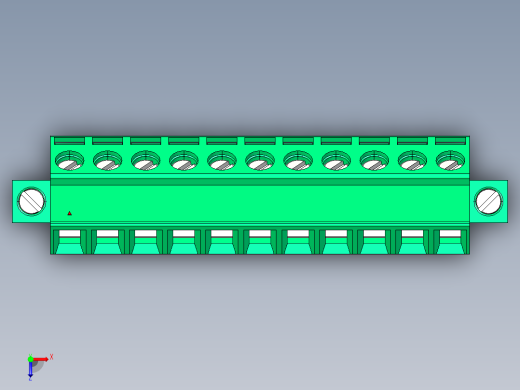 DEGSON 2EDG（M） 系列 5.0mm 螺丝锁紧可插拔接线端子组-2EDGKLM-5.0-11P-14-00AH俯视缩略图