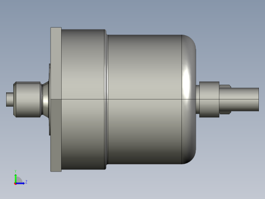 气动基本电路的手动触点左视缩略图