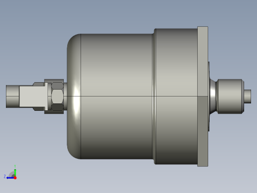 气动基本电路的手动触点右视缩略图