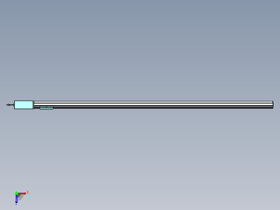威洛博VBF同步带传动一般环境VBF14-L45-S2250-BR-ZP75-C3俯视图