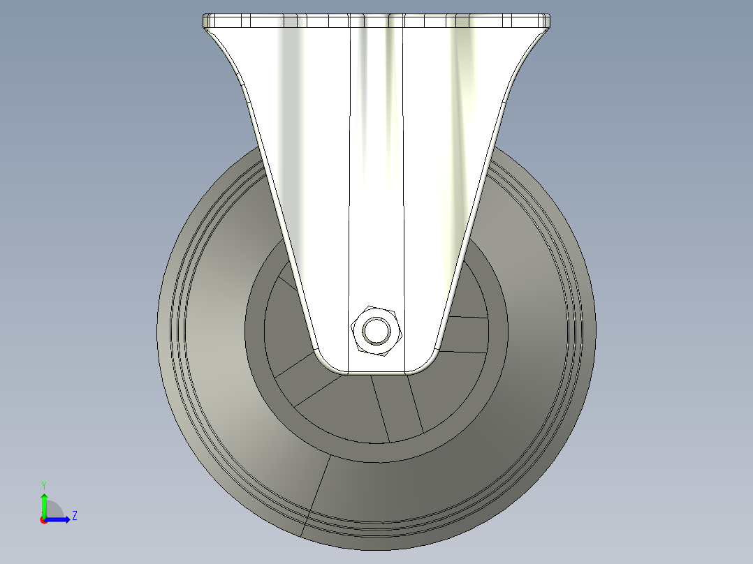 型材-KJN 259793 125MM WHEEL左视图