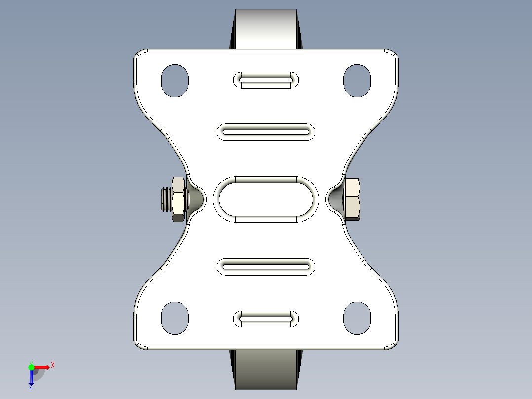 型材-KJN 259793 125MM WHEEL俯视图