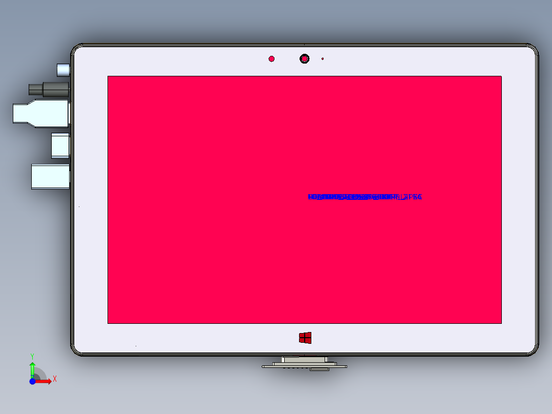 10寸平板电脑前视图