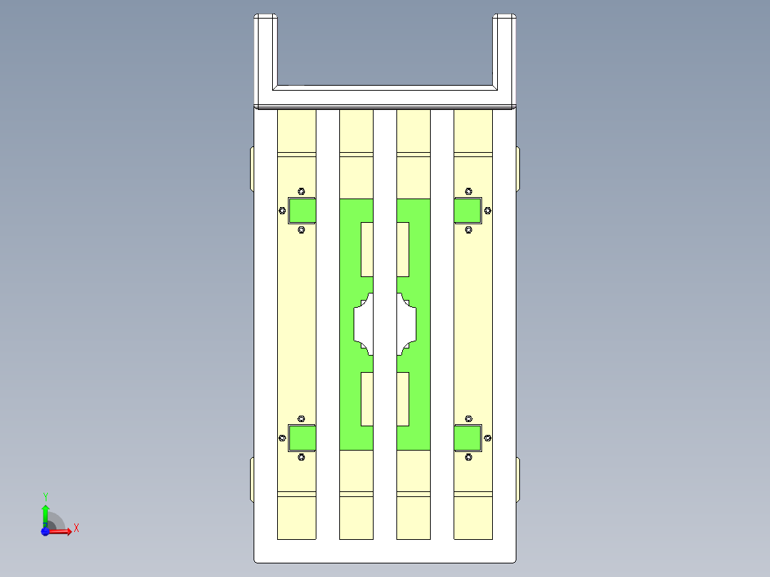 手术台移动车前视图