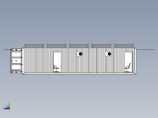 40英尺太阳能集装箱右视缩略图