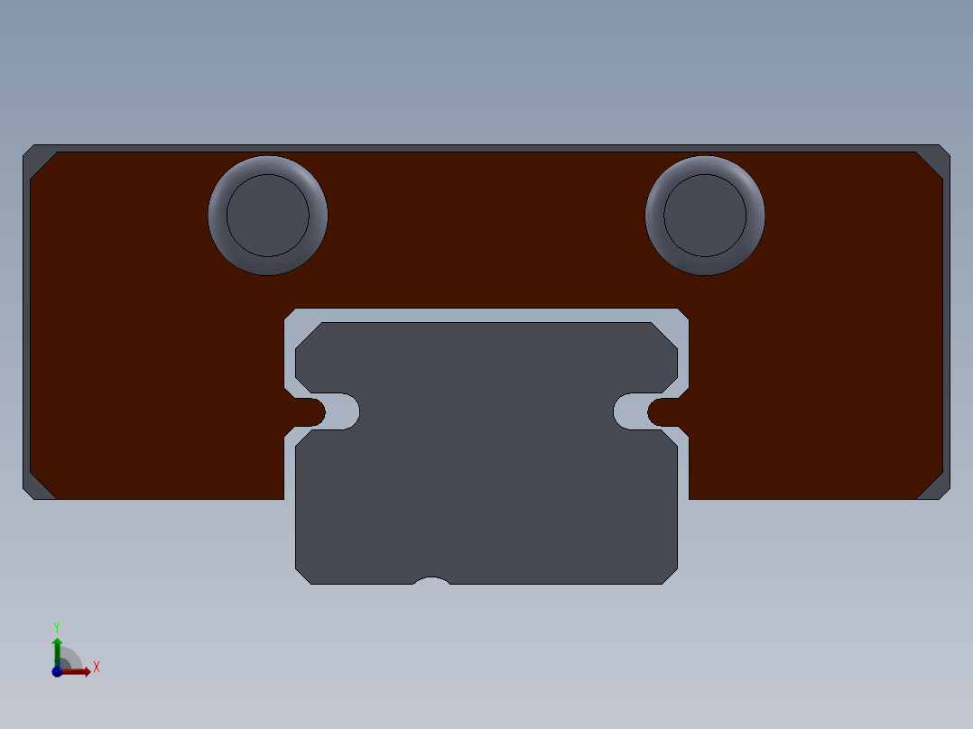 通用的小型(7mm)线形前视图