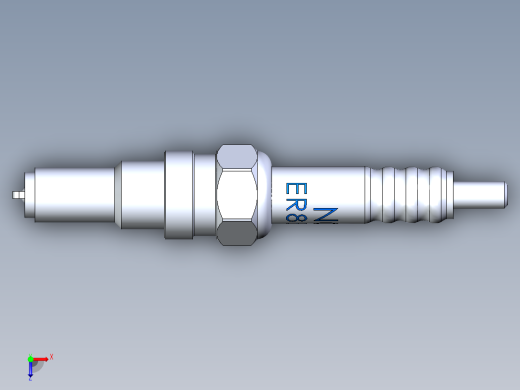 NKG er8eh火花塞俯视缩略图