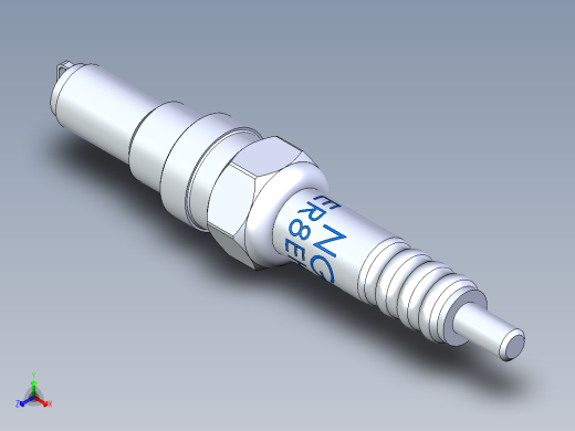 NKG er8eh火花塞正等轴测缩略图