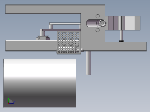 洗瓶机设计三维SW图左视缩略图